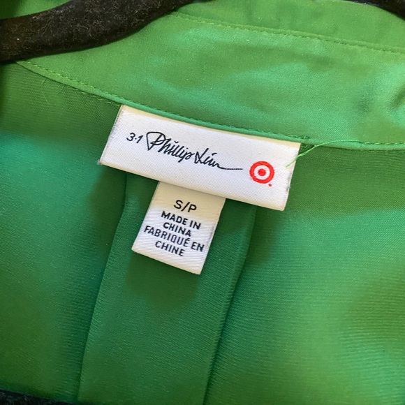 3.1 Phillip Lim green button down blouse - Picture 2 of 2